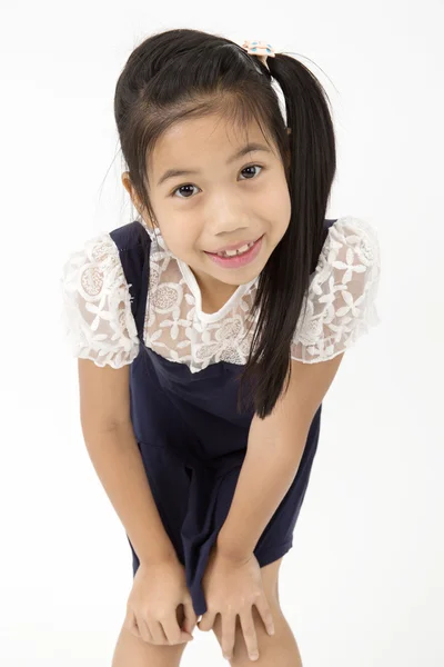 Retrato de niña asiática con la cara sonriente —  Fotos de Stock