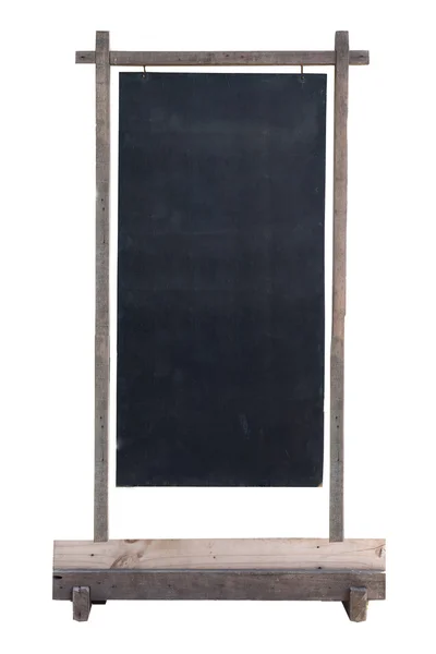 Pusta tablica stary na białym tle — Zdjęcie stockowe