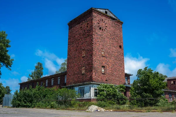 Ruines Vieille Maison Pêcheur Historique Prussienne Sur Flèche Vistule — Photo