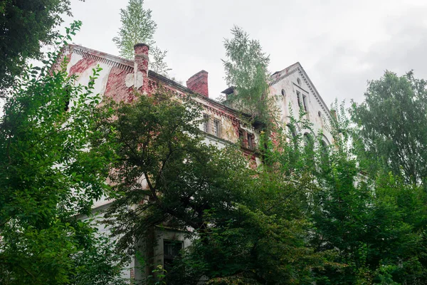 Руины Казарм Восточной Пруссии Психиатрической Больницы Алленберг — стоковое фото