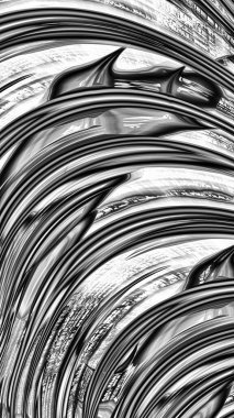 Süslemeli siyah ve beyaz 3B arkaplan