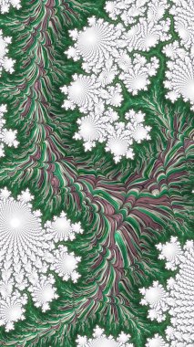 Sanatsal ve yaratıcı dijital olarak tasarlanmış soyut 3D fraktal arkaplan