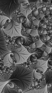 Süslemeli siyah ve beyaz 3B arkaplan