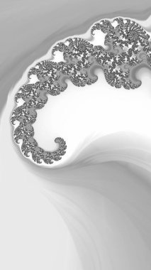 Süslemeli siyah ve beyaz 3B arkaplan