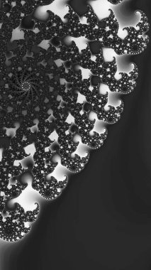 Süslemeli siyah ve beyaz 3B arkaplan