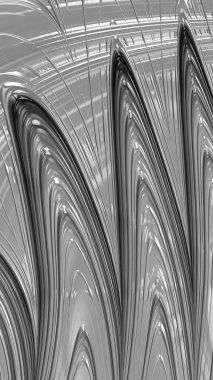 Süslemeli siyah ve beyaz 3B arkaplan