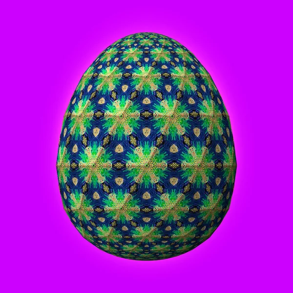 Feliz Pascua Huevo Pascua Ingeniosamente Diseñado Colorido Ilustración Sobre Fondo — Foto de Stock