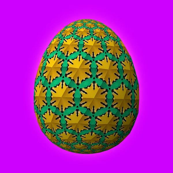 Feliz Pascua Huevo Pascua Ingeniosamente Diseñado Colorido Ilustración Sobre Fondo — Foto de Stock