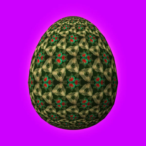 Feliz Pascua Huevo Pascua Ingeniosamente Diseñado Colorido Ilustración Sobre Fondo —  Fotos de Stock