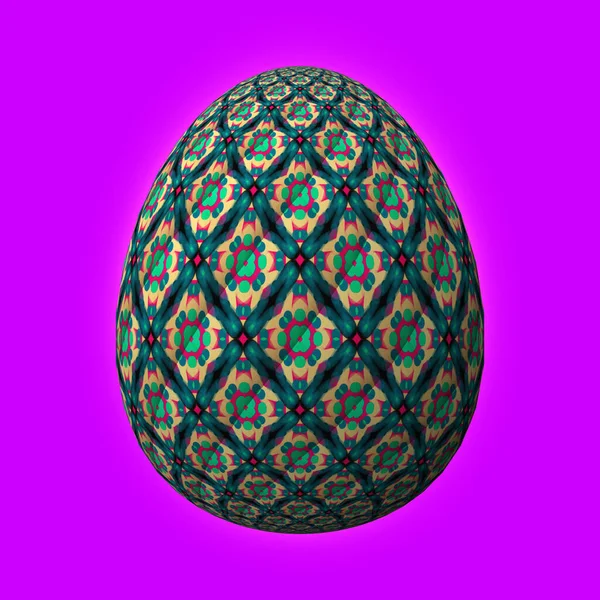 Feliz Pascua Huevo Pascua Ingeniosamente Diseñado Colorido Ilustración Sobre Fondo — Foto de Stock