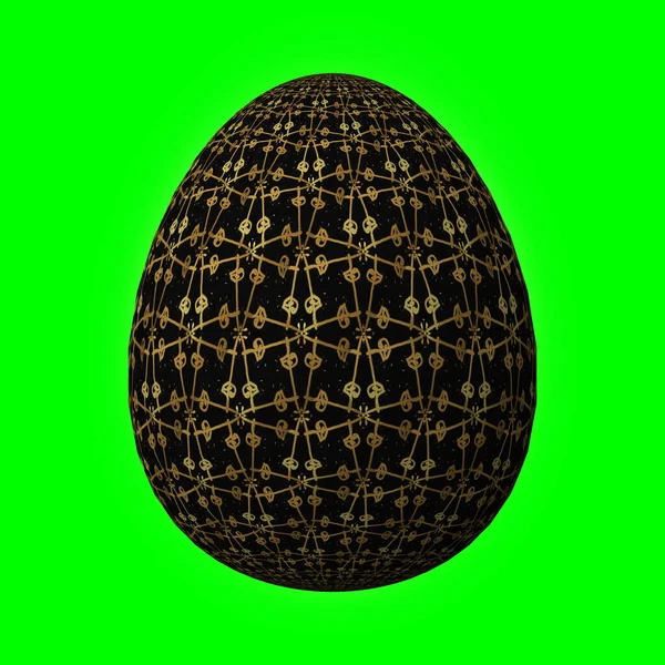 Feliz Pascua Huevo Pascua Ingeniosamente Diseñado Colorido Ilustración Verde — Foto de Stock