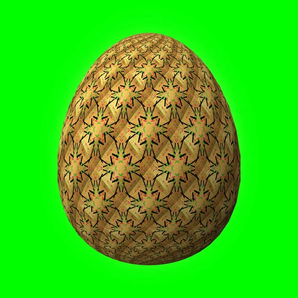 Happy Easter Artfully Designed Colorful Easter Egg Illustration Green — Stock Photo, Image