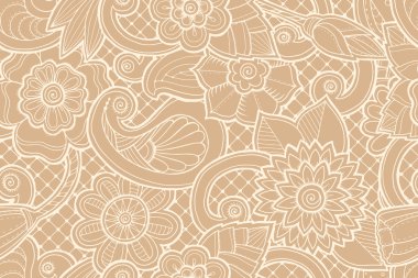 Seamless süs modeli ile soyut çiçek ve tribal desenli ile stilize. Etnik çiçek tasarım şablonu kullanılan duvar kağıdı, desen dolgularını, tekstil, kumaş, sarma, yüzey dokuları için