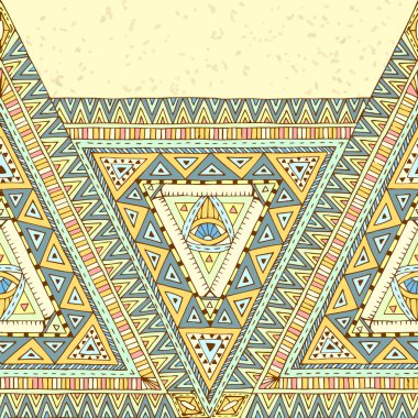 geometrik öğelerle aşiret etnik köken.