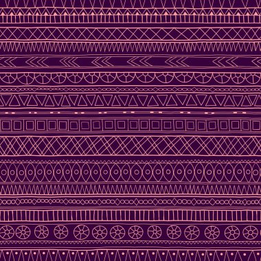 orijinal aşiret doddle etnik desen.