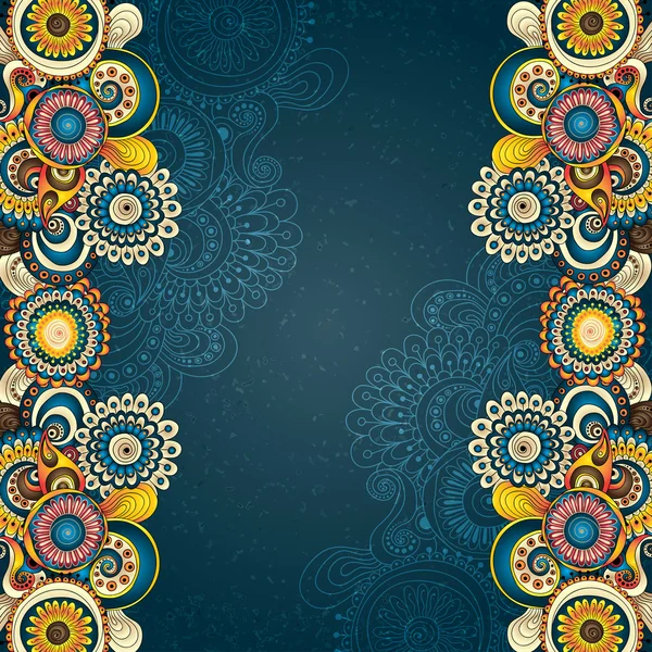 Vector abstracto floral decorativo fondo . — Archivo Imágenes Vectoriales