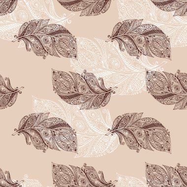 Vintage seamless modeli özgün el ile tüyler siyah arka plan üzerine çizilmiş. Sorunsuz vektör desen.