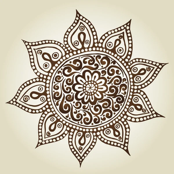 Mandala. yuvarlak süsleme desen.