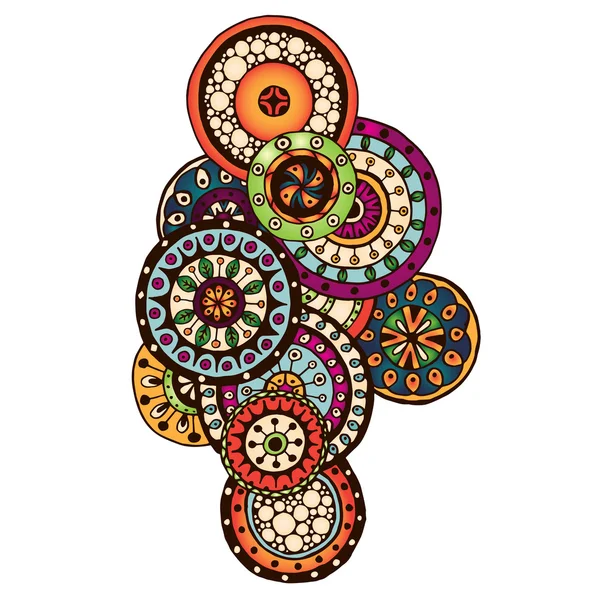 Paisley henna Mehndi Doodles elemento. — Archivo Imágenes Vectoriales