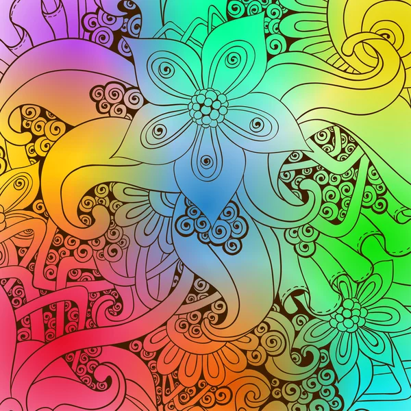 Fondo decorativo floral vectorial . — Vector de stock