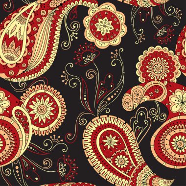 Desenli kına mehndi Asya tasarım deseni doodles.