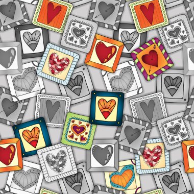 Geometrik seamless modeli patchwork tarzı.