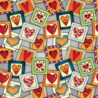 Geometrik seamless modeli patchwork tarzı.