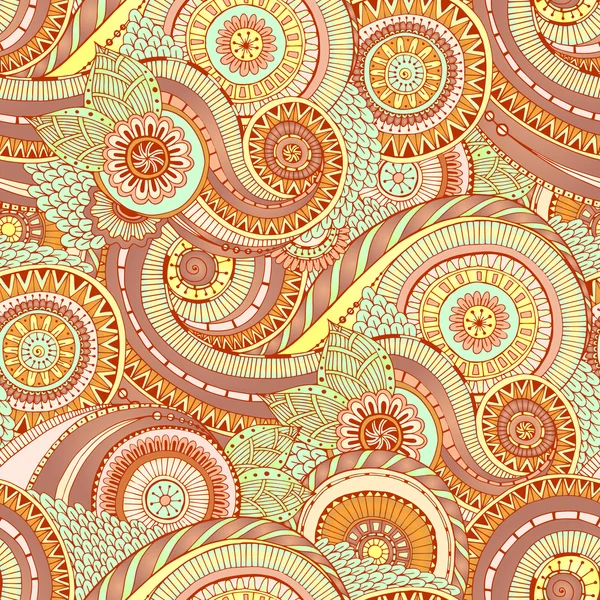 Fundo retro flor sem costura no vetor . — Vetor de Stock