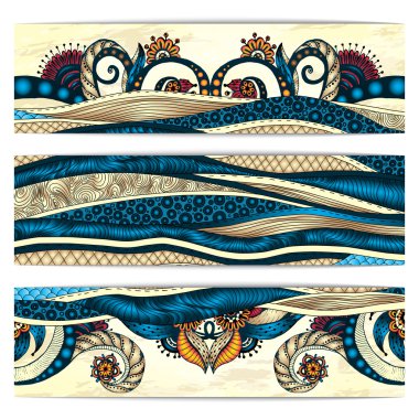 Paisley batik arka plan. Etnik Afrika kartları.