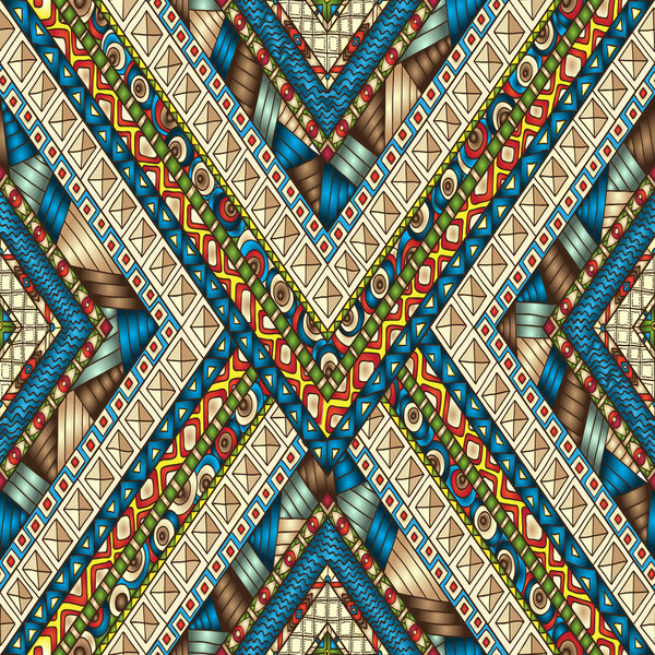 Ромб ромба племени Додл бесшовный фон
.