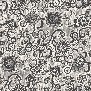 Sorunsuz çiçek arka plan deseni vektör.