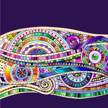 Geometrik mozaik elemanları ile arka plan.