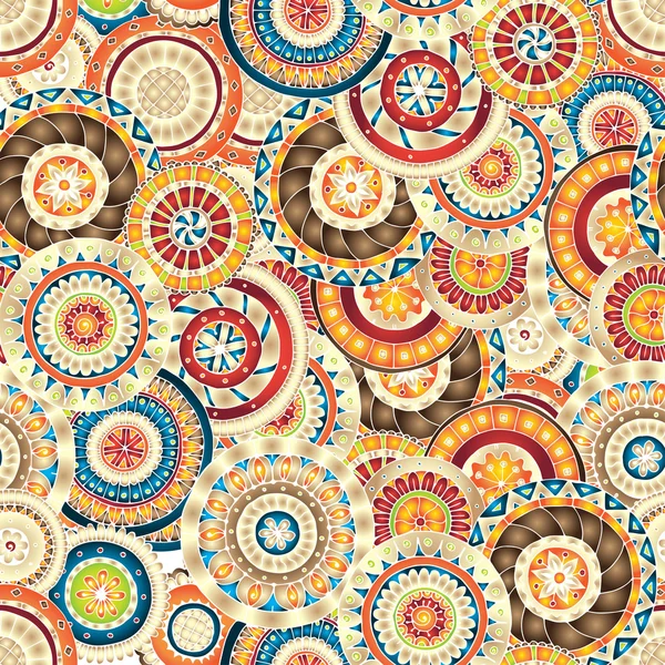 Motif floral sans couture avec griffes et concombres — Image vectorielle