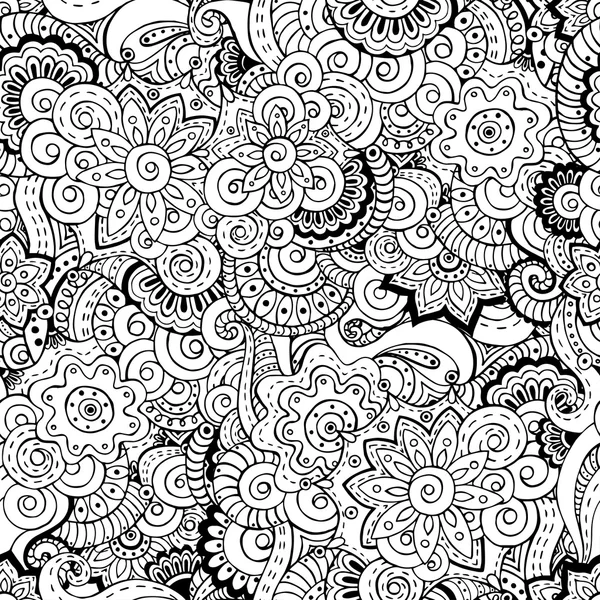 Sans couture asiatique floral motif de fond rétro . — Image vectorielle