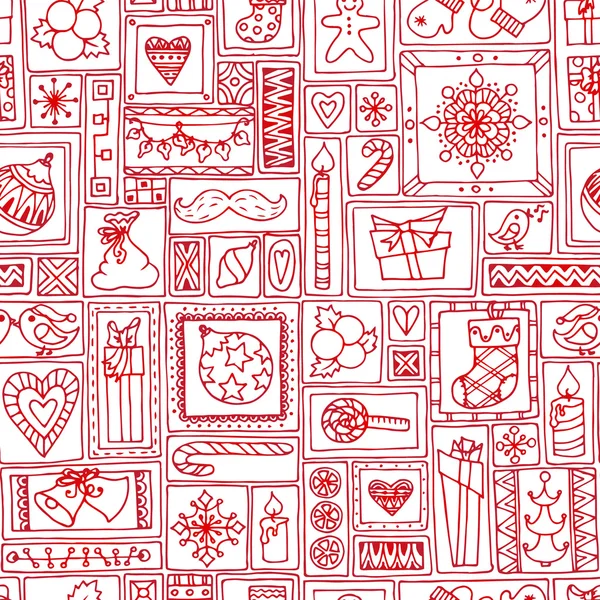 Kırmızı seamless Noel ve yılbaşı modeli