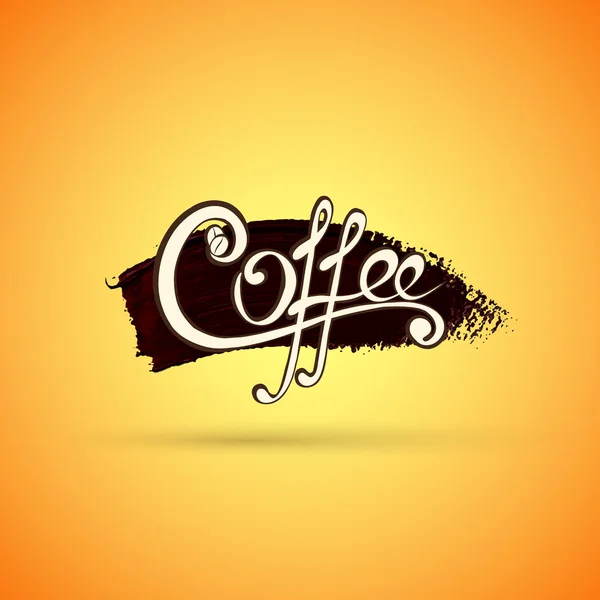 Etiqueta de café vectorial para su logotipo — Archivo Imágenes Vectoriales