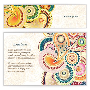 Doodle desenli posterler işiniz için kümesi