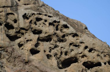 Nublo Kırsal Parkı 'ndaki Rocky Cliff.