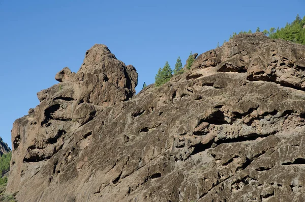 Rocky cliff in The Nublo Natural Monument. — Stock Photo, Image