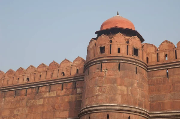 Eski Delhi Deki Kırmızı Kale Delhi Hindistan — Stok fotoğraf