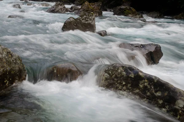 Falls Creek no Parque Nacional de Fiordland. — Fotografia de Stock