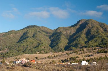 El Paso ve Caldera de Taburiente Ulusal Parkı. La Palma. Kanarya Adaları. İspanya.