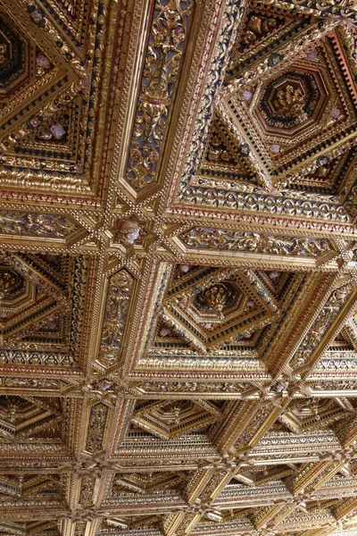 Altın Salon 'un Tavanı. Generalitat Valenciana Sarayı. Valencia. İspanya.