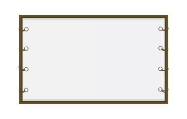 Temiz Kağıt ahşap çerçeve