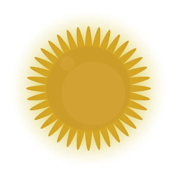 Sole splendente — Vettoriale Stock