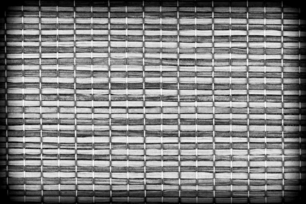 Texture de fond en bois noir et blanc et gros plan de corde avec vignette — Photo