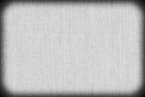 Texture de fond de tissu noir et blanc gros plan avec vignette — Photo