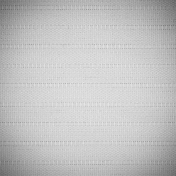 Struttura di sfondo in tessuto bianco e nero primo piano con vignetta — Foto Stock