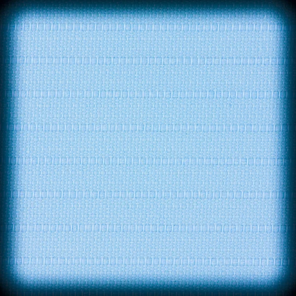 Background texture of blue fabric closeup with vignette — Stock Photo, Image