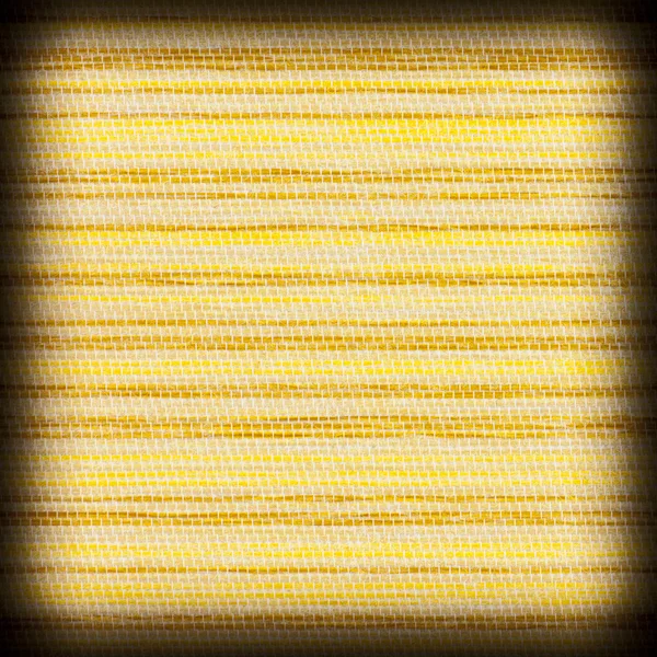 Background texture of yellow fabric closeup with vignette — Stock Photo, Image